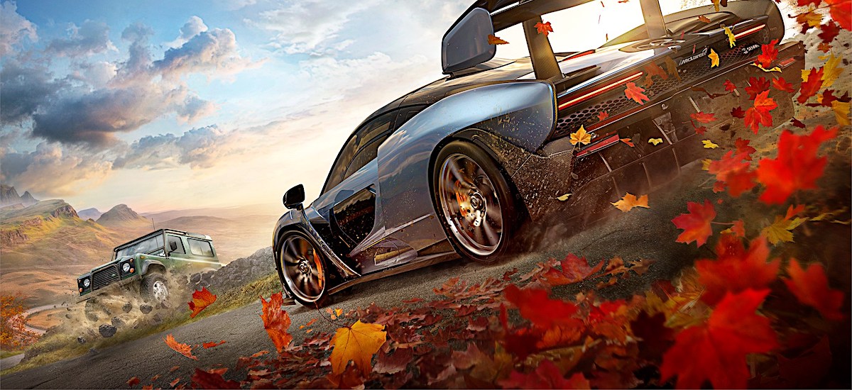 Ścigasz się w Forza Horizon 4, wtem - kultowa tapeta z Windows XP