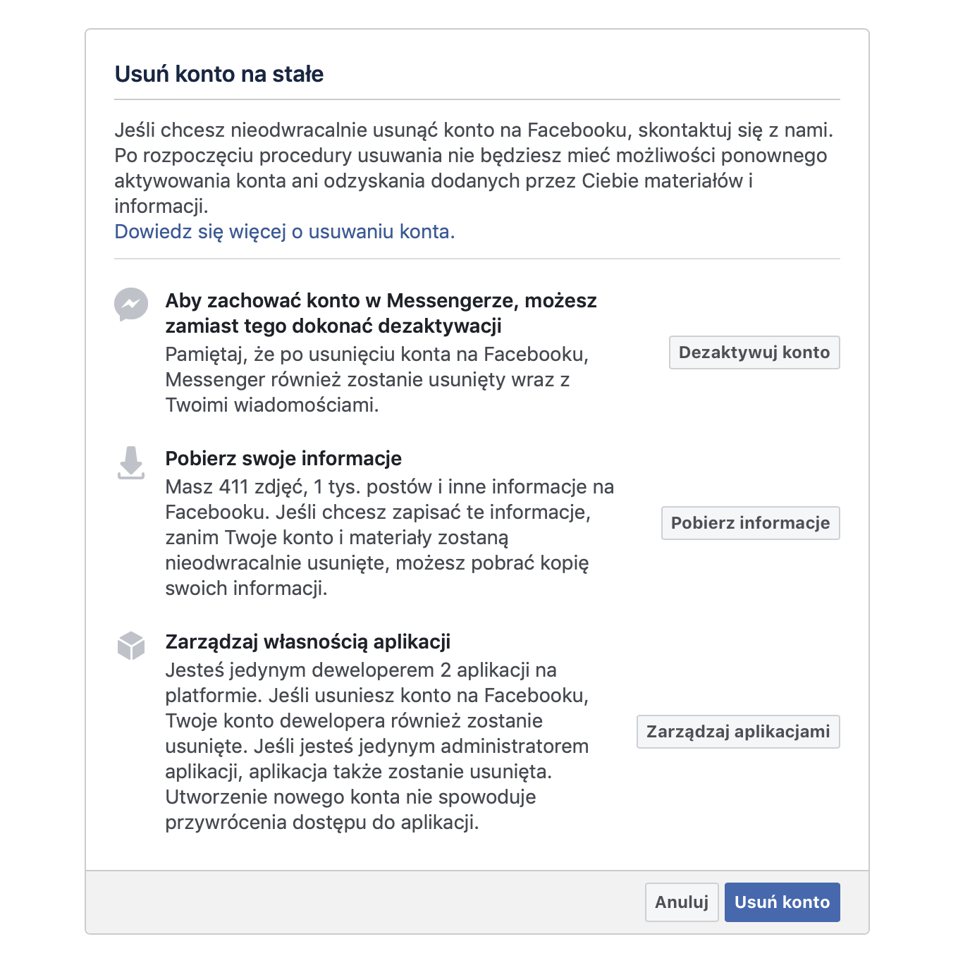 usunięcie konta na Facebooku class="wp-image-814508" 