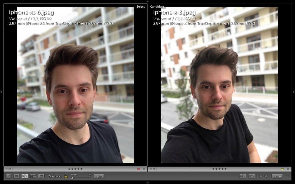 iphone xs kontra iphone xs - selfie, wygładzanie skóry, upiększanie class="wp-image-813881" 