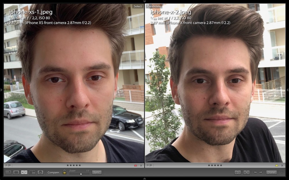 iphone xs kontra iphone xs - selfie, wygładzanie skóry, upiększanie class="wp-image-813887" 