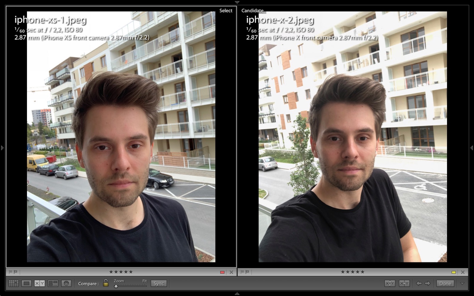 iphone xs kontra iphone xs - selfie, wygładzanie skóry, upiększanie class="wp-image-813884" 