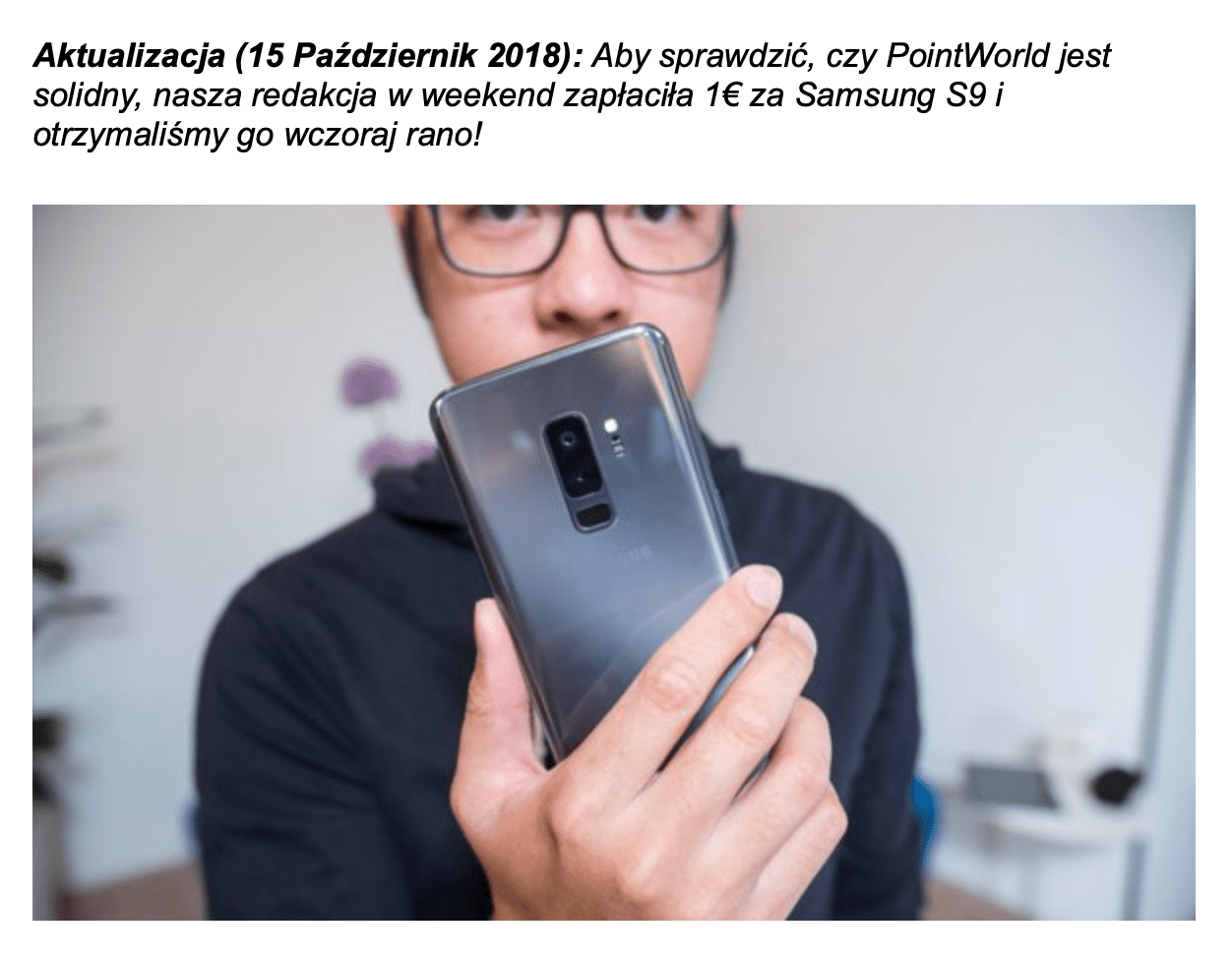 Polacy uwierzyli w iPhone’a X i Samsunga Galaxy S9 za 1 euro class="wp-image-820559" 