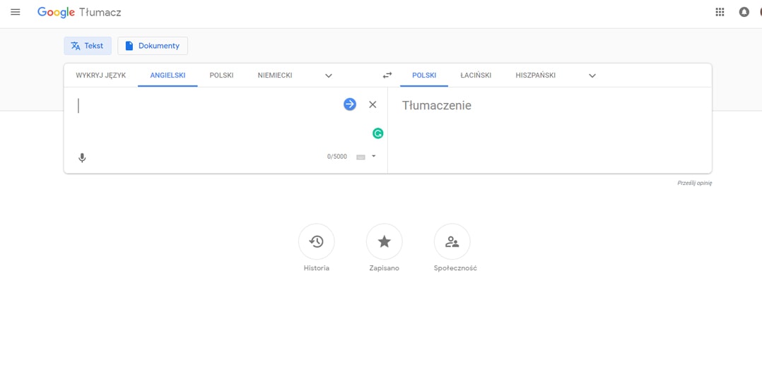 tlumacz google material theme