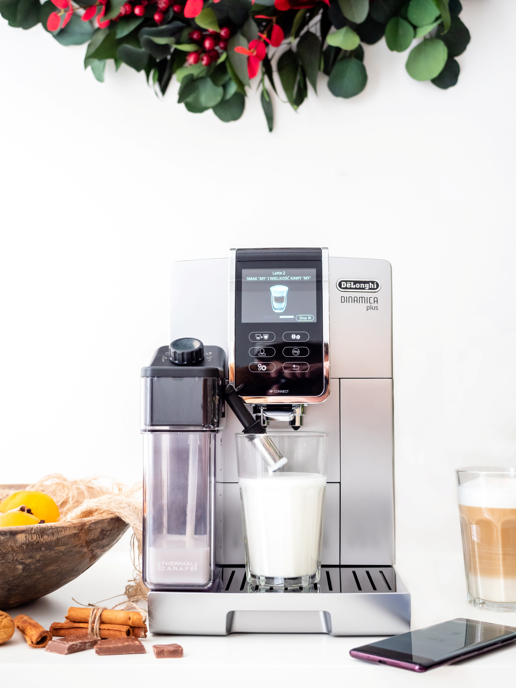 Ekspres do kawy latte i cappuccino - De'Longhi Dinamica Plus class="wp-image-855791" 