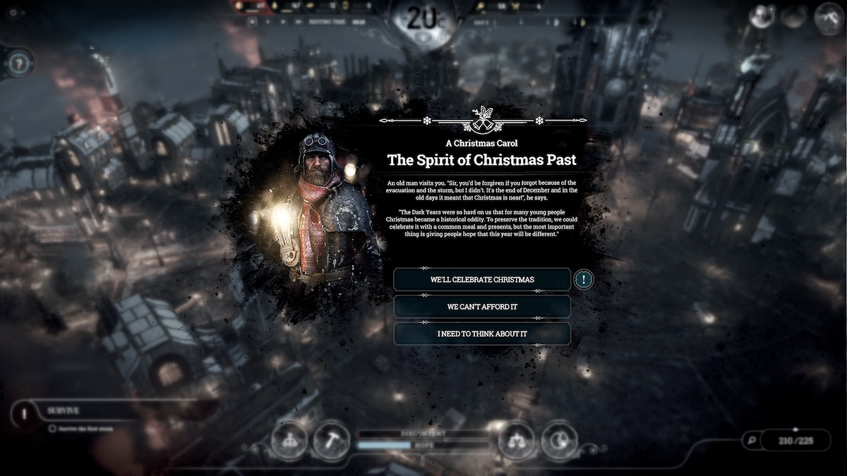 frostpunk: opowieść wigilijna dodatek dlc święta 2018 11 bit studios 