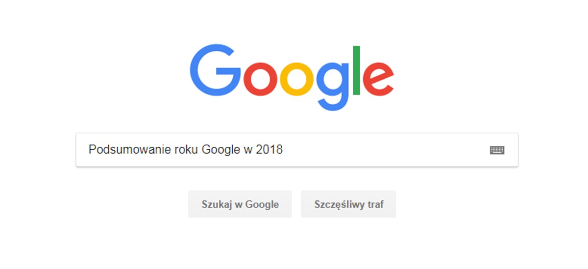 Podsumowanie Google w 2018 roku