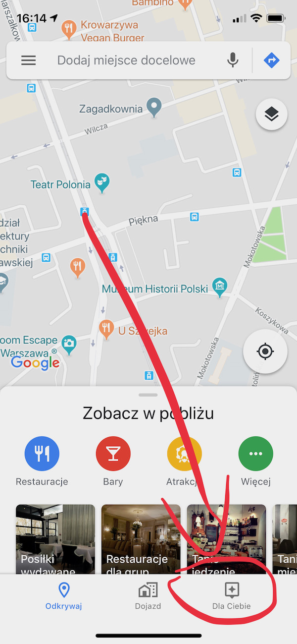 mapy google maps iphone ios dla ciebie for you rekomendacje 4 