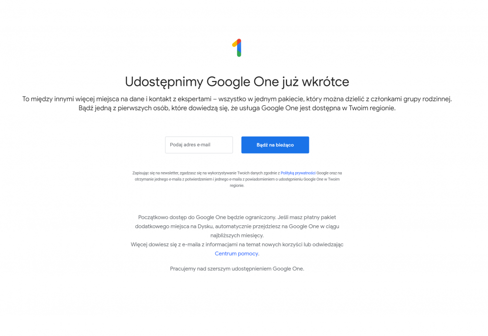 Google One w Polsce class="wp-image-867364" 