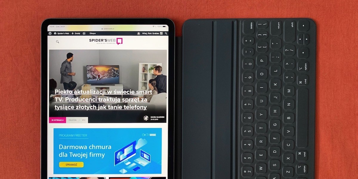 ipad pro 2018 11 smart keyboard folio klawiatura do tabletu