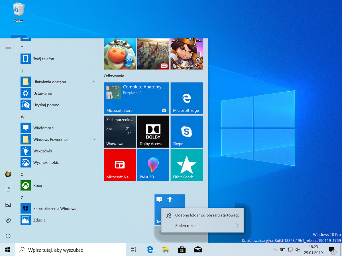 windows 10 1903 
