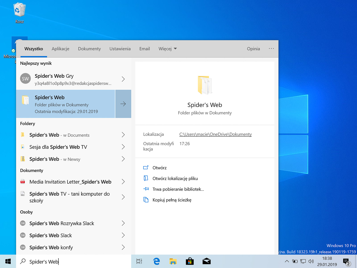 windows 10 1903 