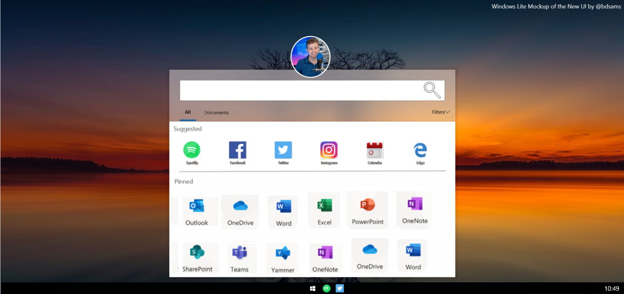 microsoft lite wygląd 