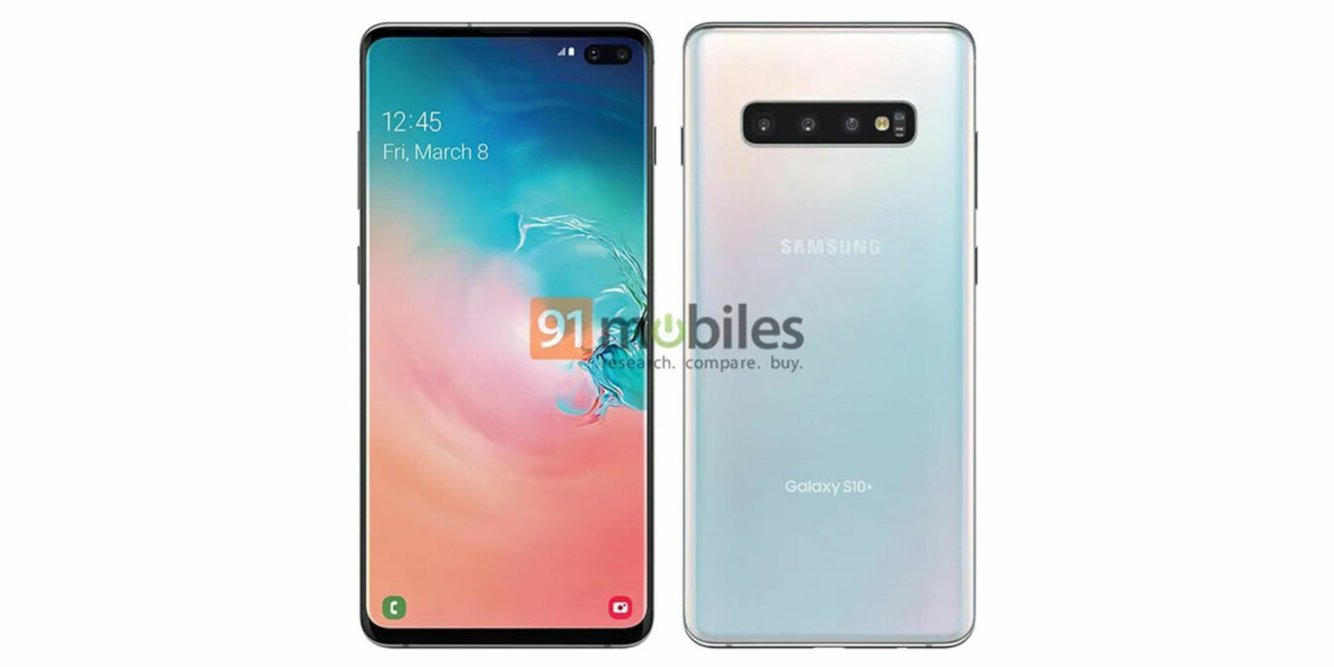 Samsung Galaxy S10 Plus w pełnej krasie. class="wp-image-879487" 