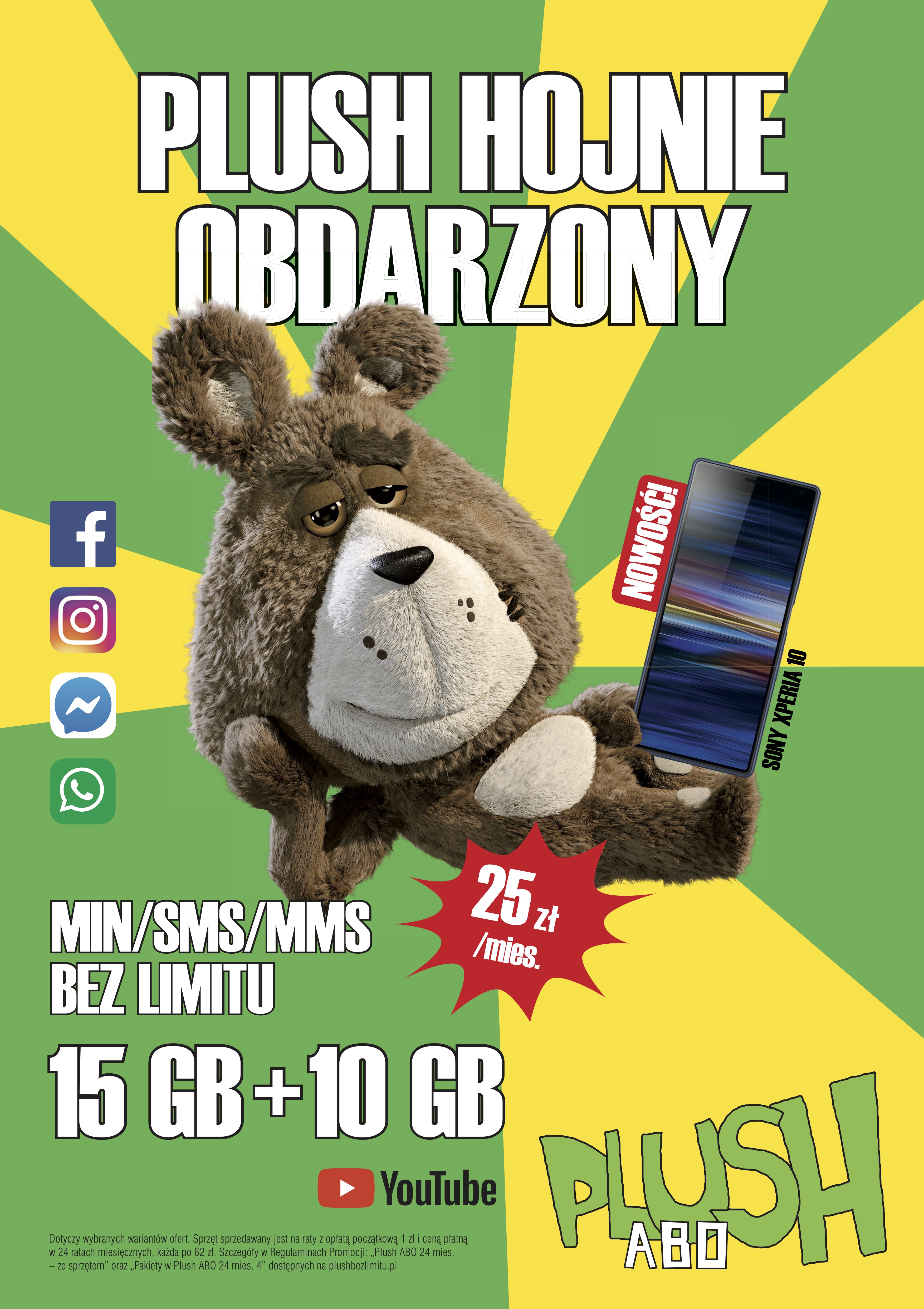 Plush Abo hojnie obdarzony - Sony Xperia 10 plus 