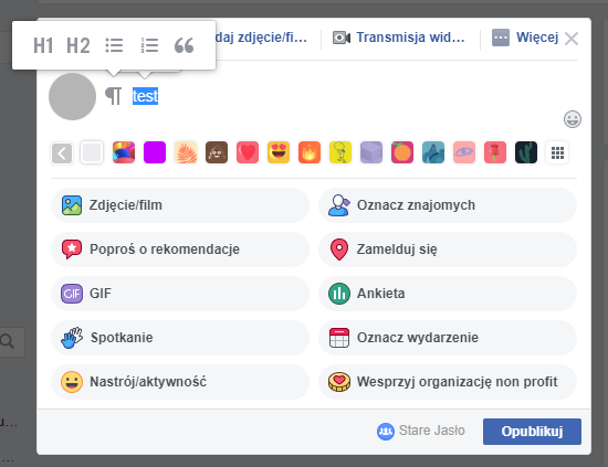 Jak zrobić listę na Facebooku? class="wp-image-902979" title="Nagłówki, listy, cytaty na Facebooku"