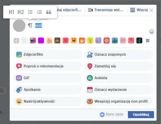 Jak zrobić listę na Facebooku? class="wp-image-902979" title="Nagłówki, listy, cytaty na Facebooku"
