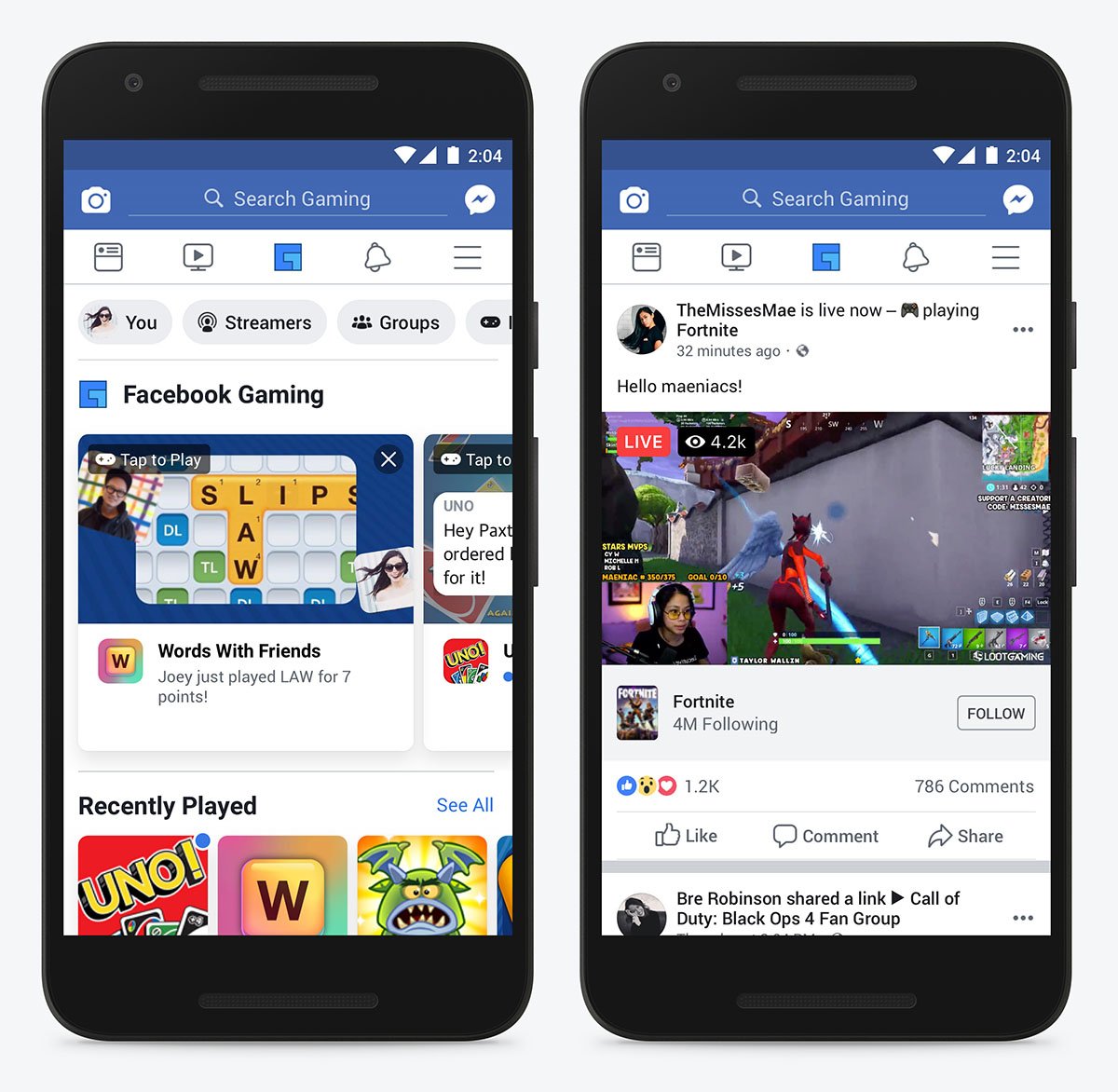 facebook gaming 