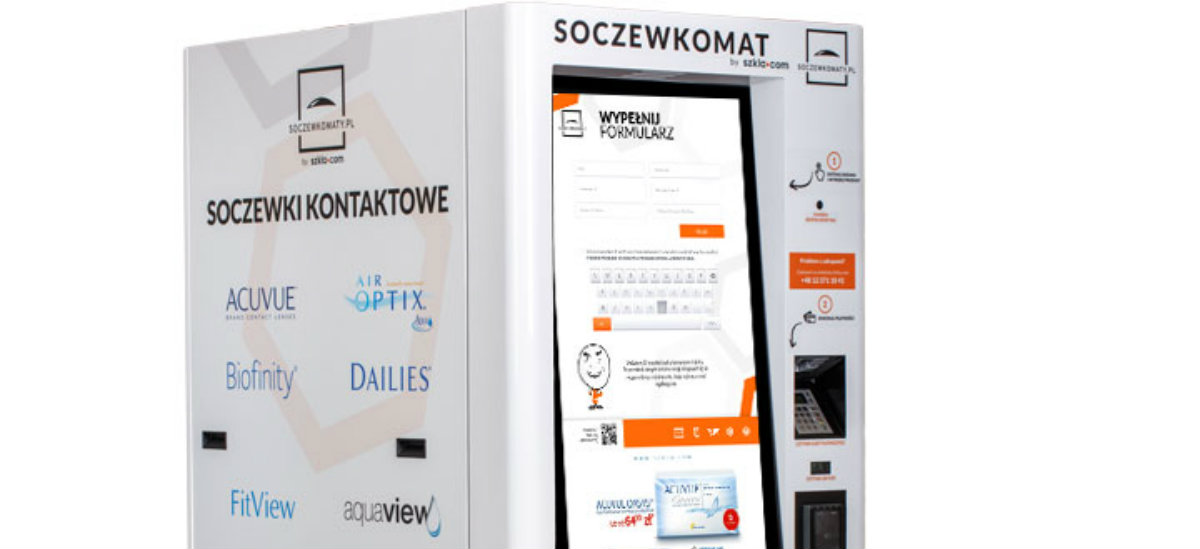 Soczewkomaty: teraz soczewki kupisz w automacie. Jak Coca-Colę