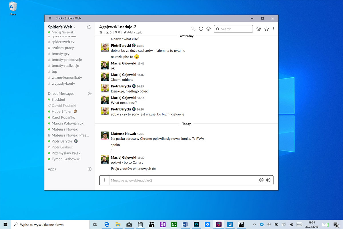 windows 10 1903 top nowości 