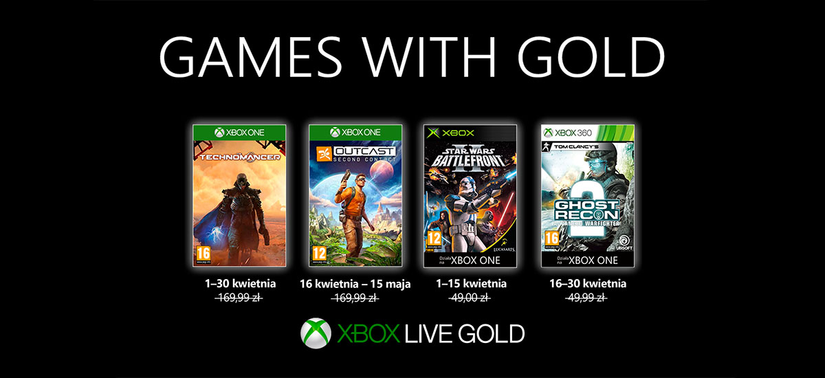 xbox games with gold kwiecień 2019