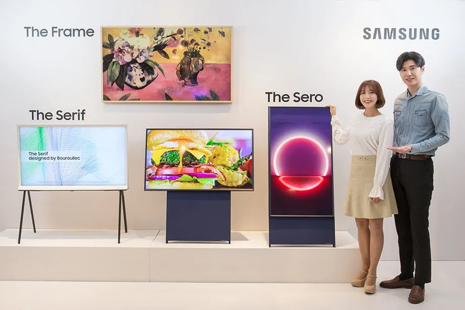 samsung sero pionowy telewizor