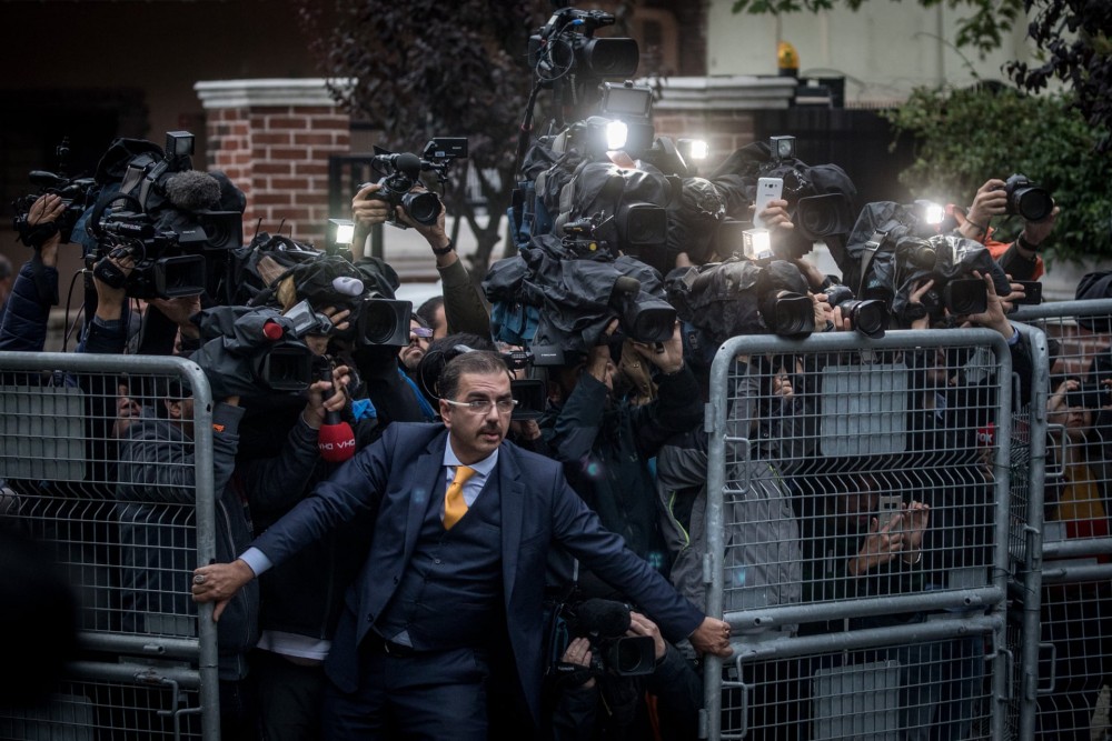 Fot. Chris McGrath/Getty Images. I miejsce w kat. Wiadomości, zdjęcie pojedyncze. Stambuł, przed konsulatem Arabii Saudyjskiej, po zaginięciu dziennikarza Dżamala Chaszukdżiego. 
