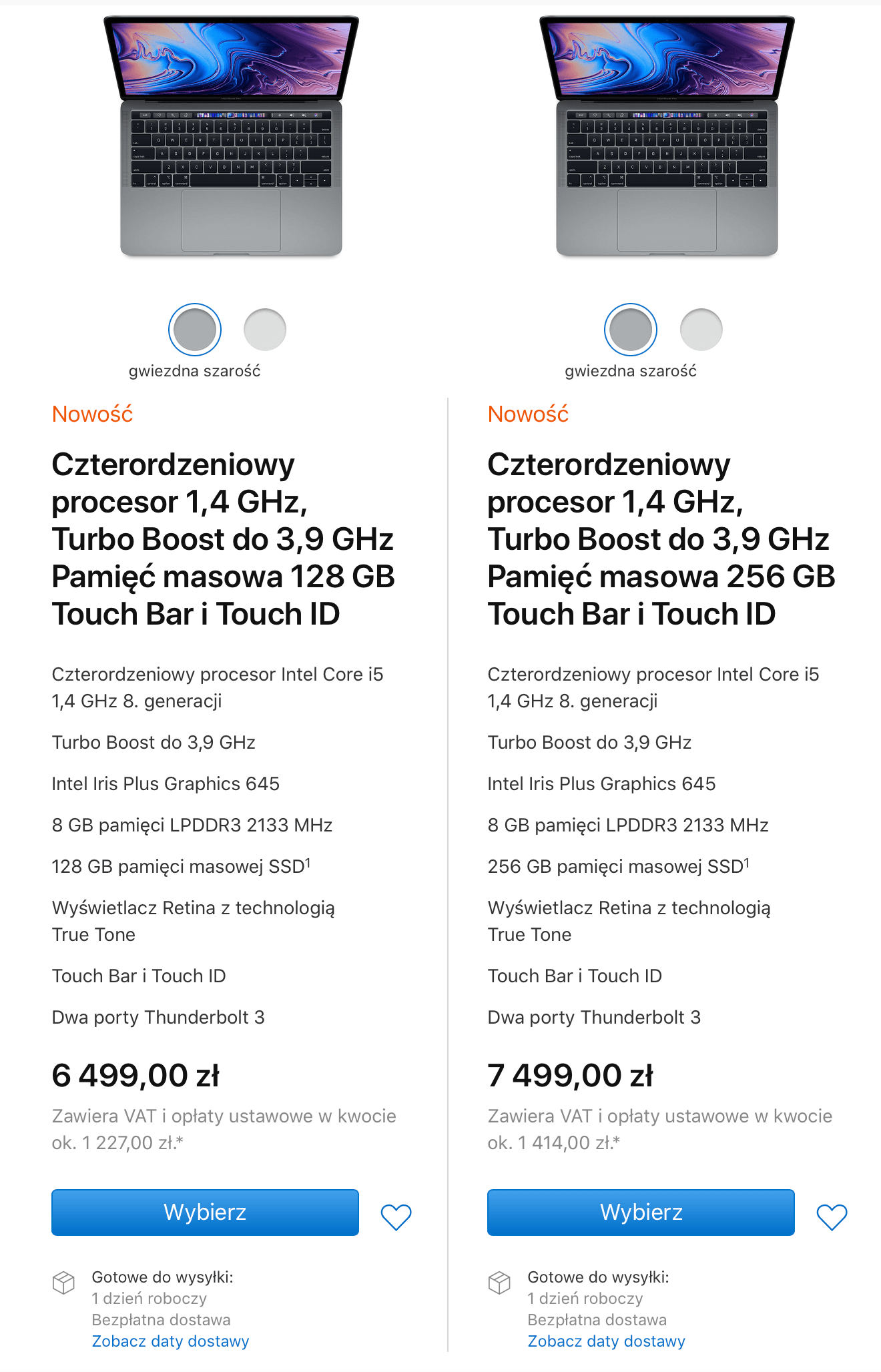 Nowy MacBook Pro 13 2019 - cena i specyfikacja  class="wp-image-968236" title="Nowy MacBook Pro 13 2019 - cena i specyfikacja " 