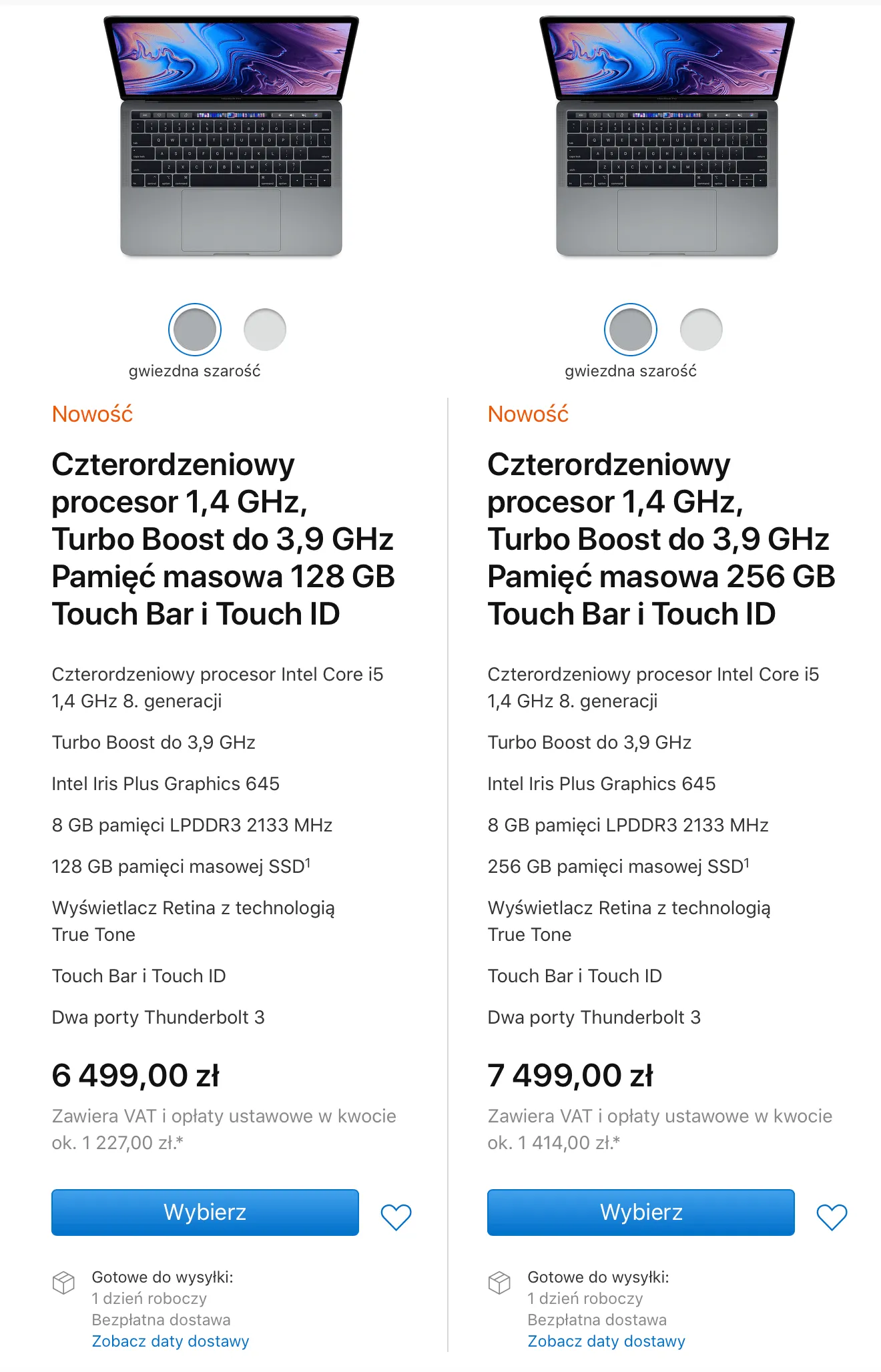Nowy MacBook Pro 13 2019 - cena i specyfikacja  class="wp-image-968236" title="Nowy MacBook Pro 13 2019 - cena i specyfikacja " 