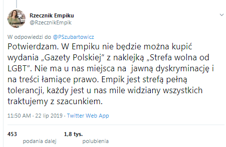 Empik nie dla Gazety Polskiej