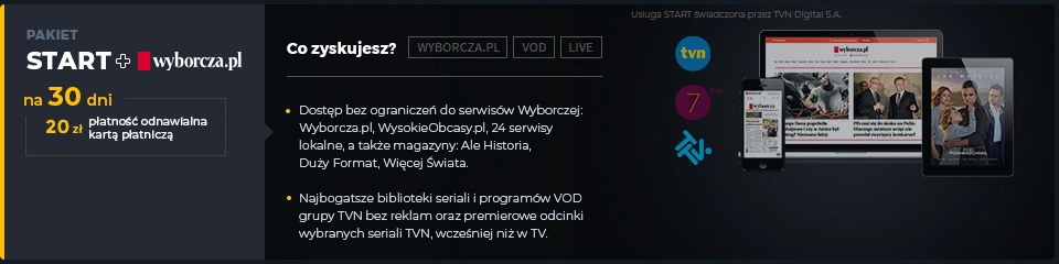 Teraz pakiet Start w Player.pl i prenumeratę Wyborczej można mieć raptem za 20 zł class="wp-image-977413" title="Pakiet Start w Player.pl i prenumerata Wyborczej za 20 zł"