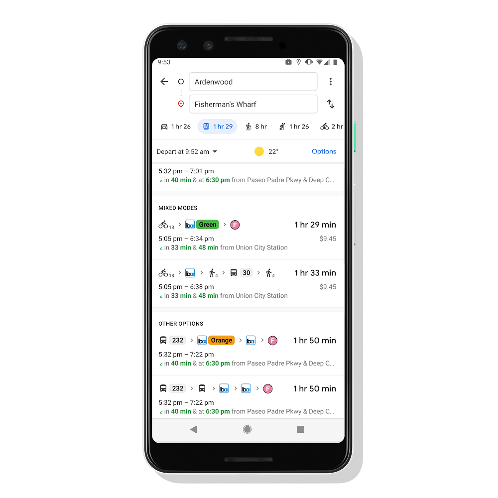 Mapy Google nowe funkcje