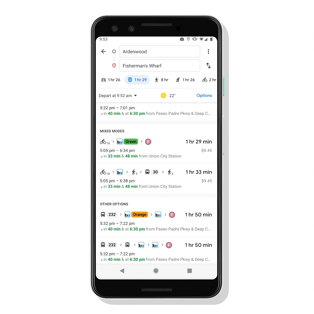 Mapy Google nowe funkcje