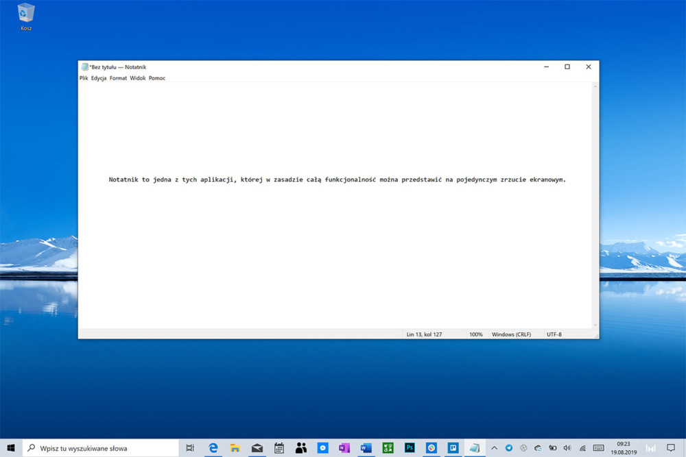 notatnik windows 10 