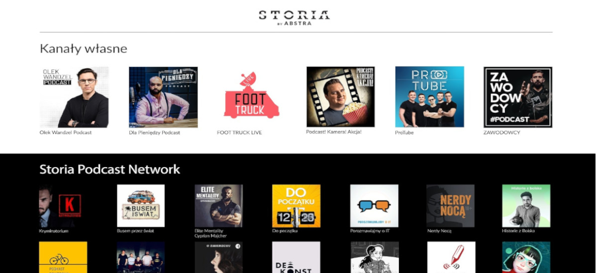 Abstrachuje podcasty Storia by Abstra