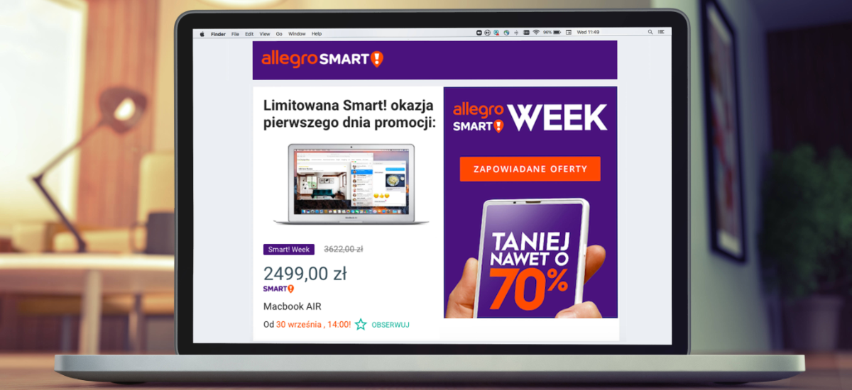 MacBooki na Smart Week: klienci wkurzeni, mamy odpowiedź Allegro