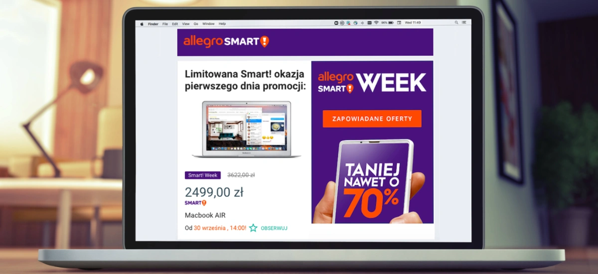 MacBooki na Smart Week: klienci wkurzeni, mamy odpowiedź Allegro