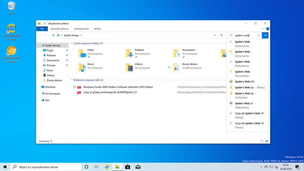 windows 10 1909 co nowego 
