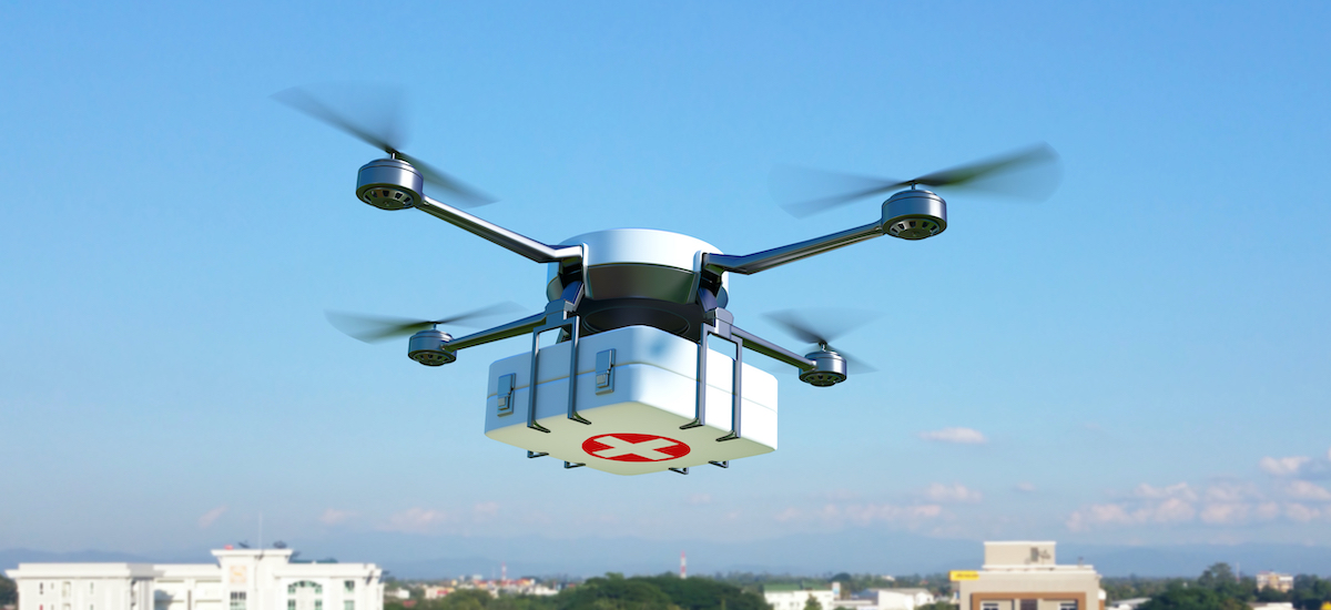 Powietrzny transport krwi nad Warszawą. Kurierem będzie polski dron