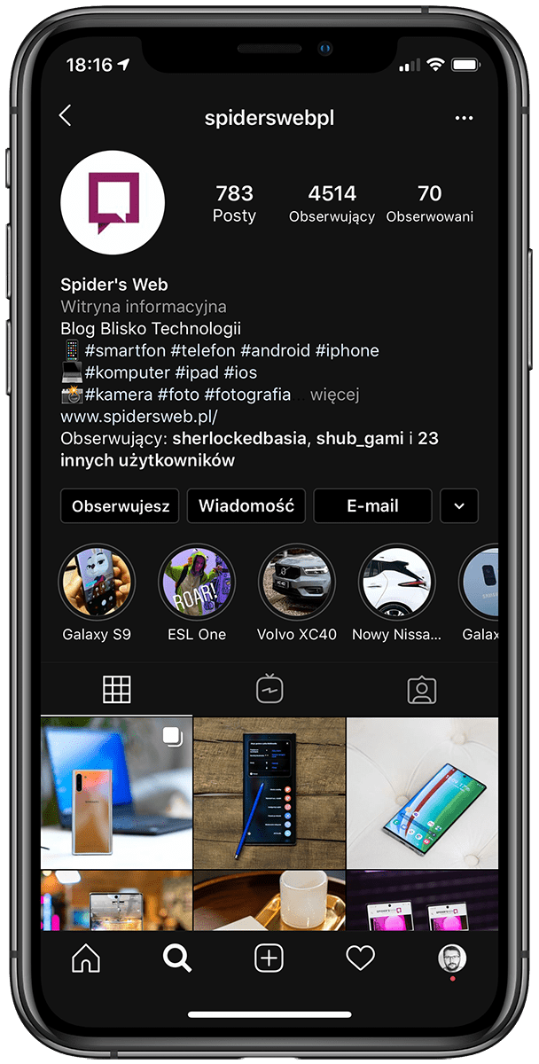 Ciemny motyw Instagrama gdzie włączyć? class="wp-image-1016630"