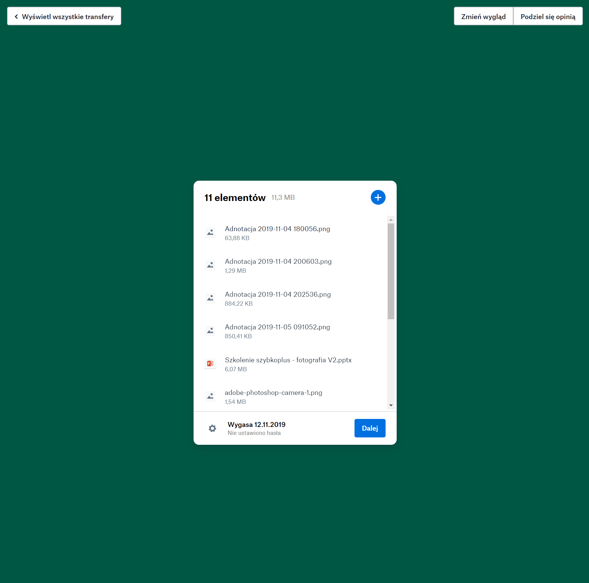 Jak przesyłać duże pliki - Dropbox Transfer class="wp-image-1032905" 