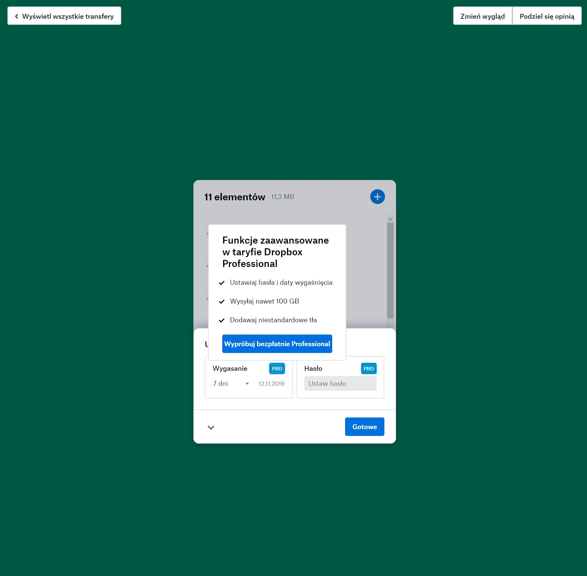 Jak przesyłać duże pliki - Dropbox Transfer class="wp-image-1032911"