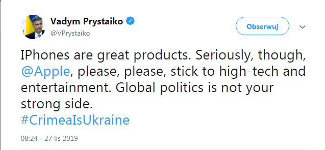 Aneksja Krymu na mapach
