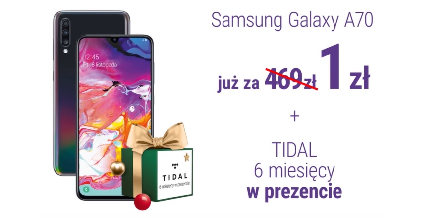 Samsung Galaxy A70 za 1 zł 
