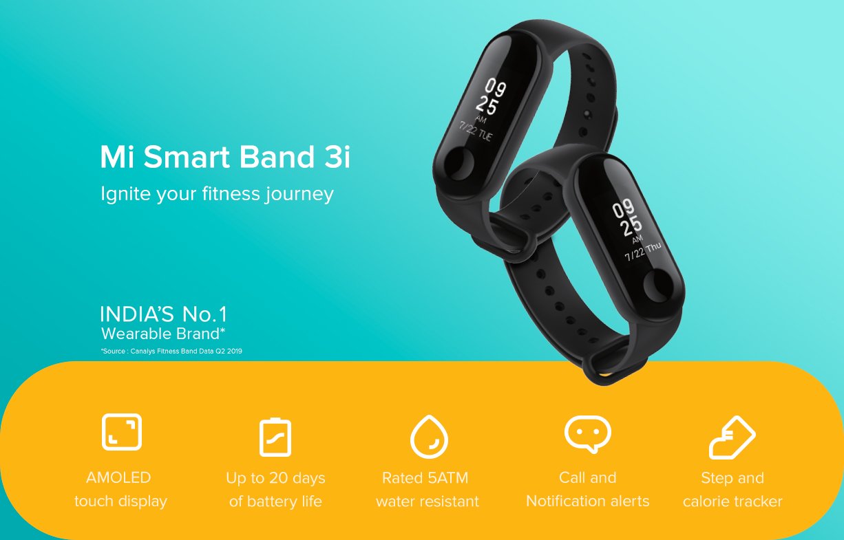 xiaomi mi band 3i 