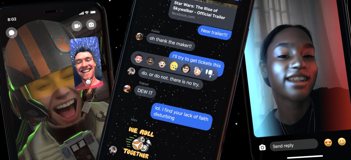 Facebook naklejki star wars