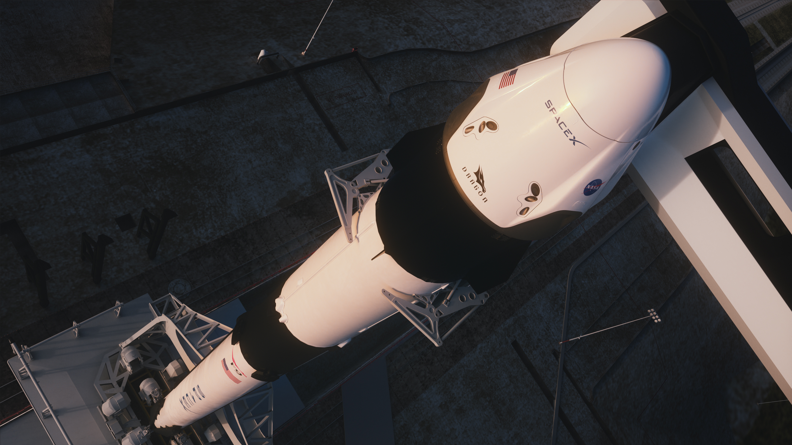 Rakieta Falcon 9 z zainstalowanym statkiem Crew Dragon class="wp-image-1069935"