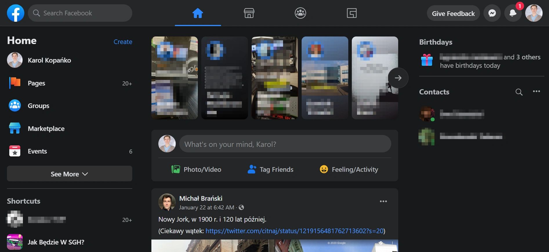 Nowy Facebook w przeglądarce. Więcej grup, gier, a także tryb ciemny