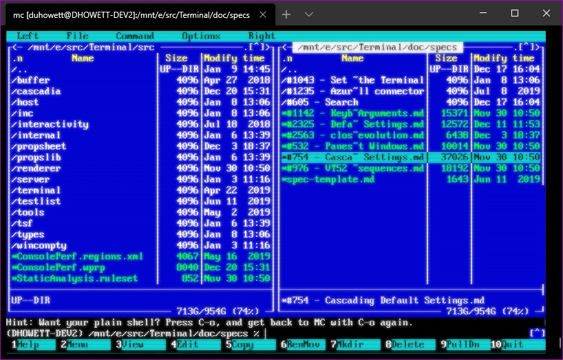 windows terminal crt