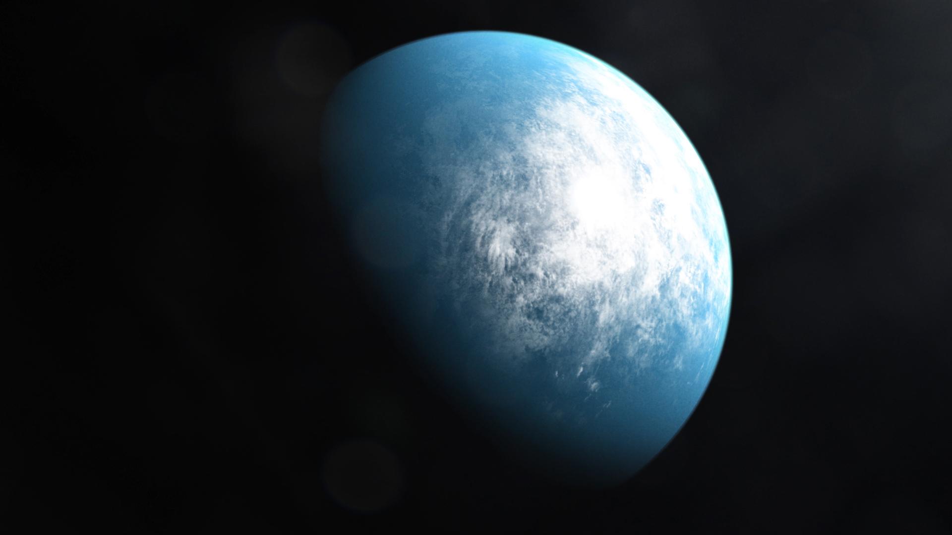 Wizja artystyczna przedstawiająca planetę TOI 700 d
