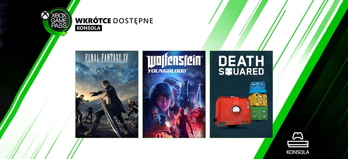 final fantasy xv wolfenstein: youngblood xbox game pass